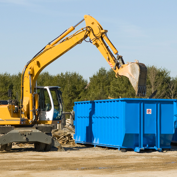 are there any restrictions on where a residential dumpster can be placed in Hillsboro Illinois